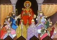 mondak-a-magyar-tortenelembol-rajzfilm - Istvánt királlyá koronázzák